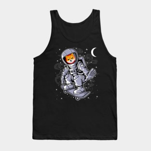 Astronaut Skate Shiba Inu Coin To The Moon Shib Army Crypto Token Cryptocurrency Blockchain Wallet Birthday Gift For Men Women Kids Tank Top